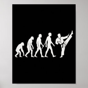 Karate Evolutie MMA Kickboksen Muay Thai Martial Poster
