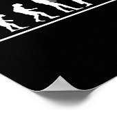 Karate Evolution Karate Chop Men Funny Karateka  Poster (Hoek)