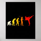 Karate Evolution Kung Fu Shotokan Gift Martial Art Poster (Voorkant)