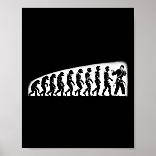 Karate Evolution Mma Kickboxing Muay Thai Jiu Jits Poster (Voorkant)