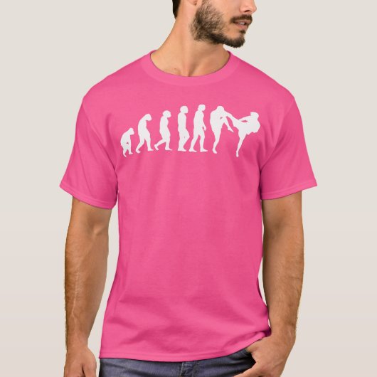 Karate Evolution Muay Thai Taekwondo Ju-Jutsu Kung T-shirt (Voorkant)