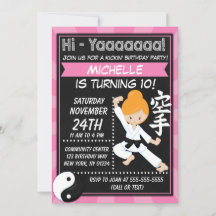 Karate Feestje Roodharig Meisje Kinderen Verjaarda