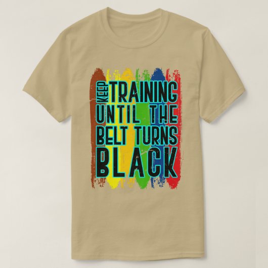 Karate Fighter Black Belt Quote Karate T-shirt (Design voorkant)