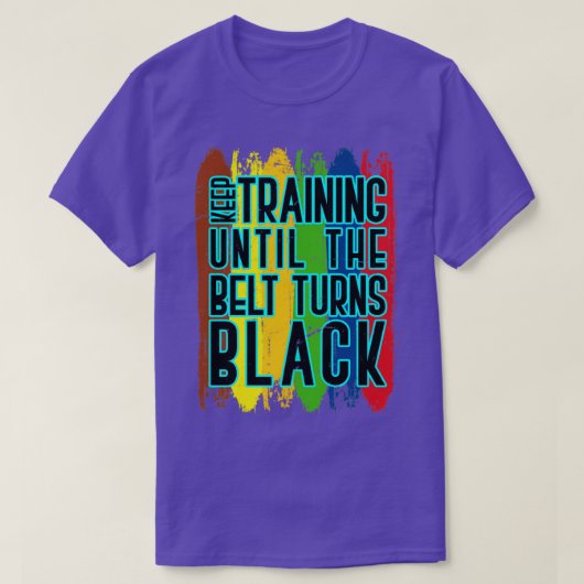 Karate Fighter Black Belt Quote Karate T-shirt (Design voorkant)