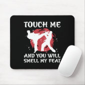 Karate Fighter Boy Youth Men Japanese Martial Arts Muismat (Met muis)