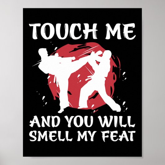 Karate Fighter Boy Youth Men Japanese Martial Arts Poster (Voorkant)