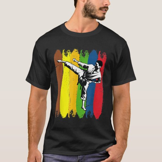 Karate Fighter Colorful Karate T-Shirt (Voorkant)