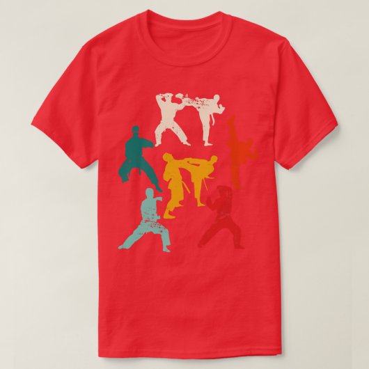 Karate Fighter Retro Karate T-shirt (Design voorkant)