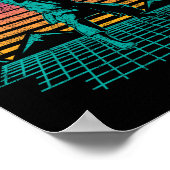 Karate Fighter - Retro Karateka Martial Arts Self  Poster (Hoek)