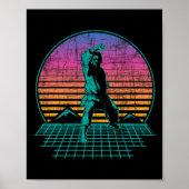 Karate Fighter - Retro Karateka Martial Arts Self Poster (Voorkant)