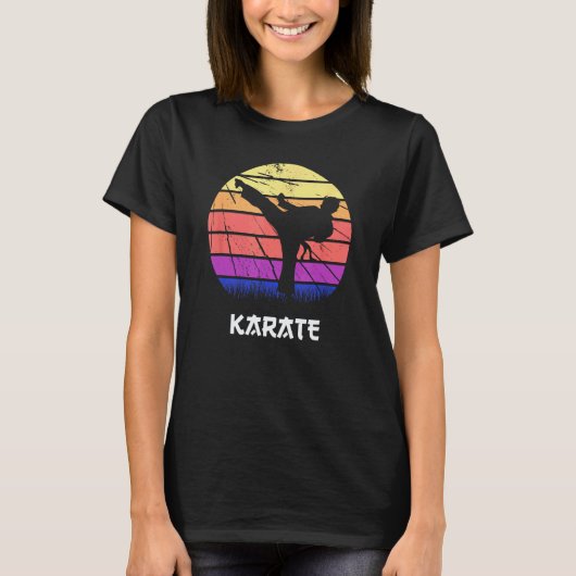 Karate Figuur Oefening Training T-shirt (Voorkant)