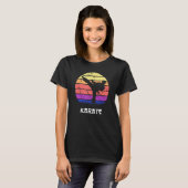 Karate Figuur Oefening Training T-shirt (Voorkant volledig)