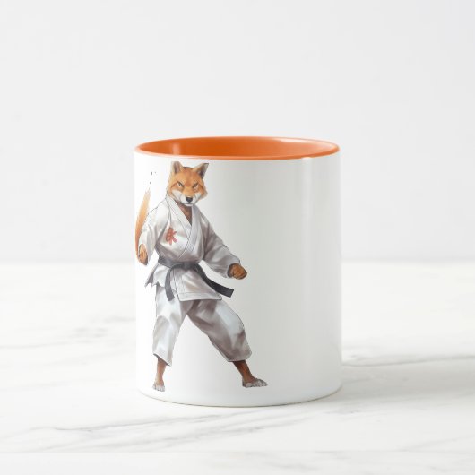 Karate Fox mug Mok (Midden)