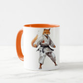 Karate Fox mug Mok (Voorkant links)
