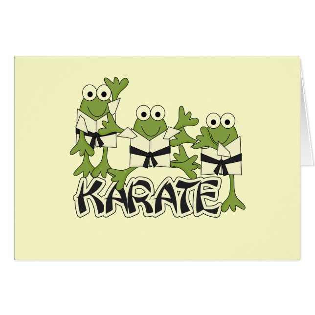 Karate Frogs Tshirts en Gifts (Voorkant Horizontaal)