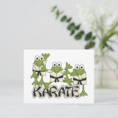 Karate Frogs Tshirts en Gifts Briefkaart (Staand voorkant)