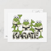 Karate Frogs Tshirts en Gifts Briefkaart (Voorkant / Achterkant)