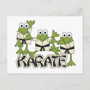 Karate Frogs Tshirts en Gifts Briefkaart
