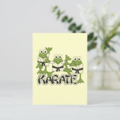 Karate Frogs Tshirts en Gifts Briefkaart (Staand voorkant)