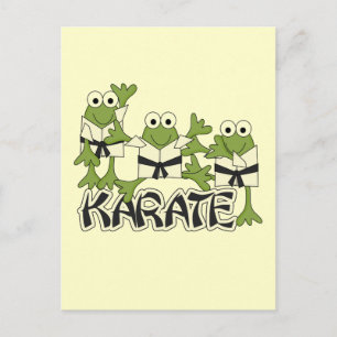Karate Frogs Tshirts en Gifts Briefkaart