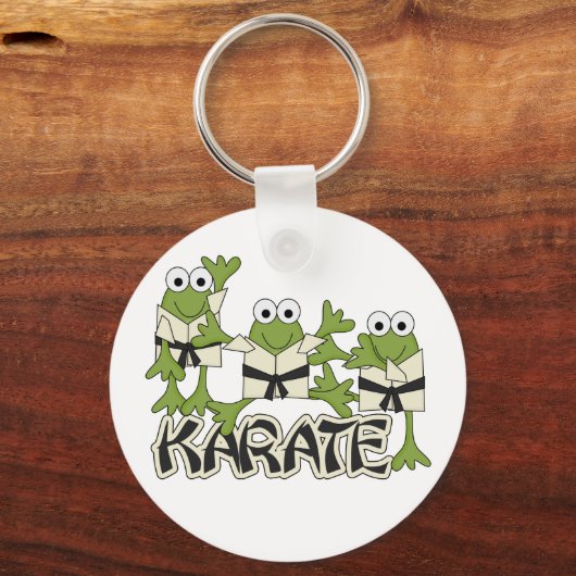 Karate Frogs Tshirts en Gifts Sleutelhanger (Voorkant)