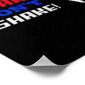 Karate Funny For Men's And Women's Break Don't Sha Poster (Hoek)