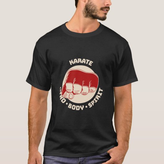 Karate: Geest Lichaam Spirit T-shirt (Voorkant)