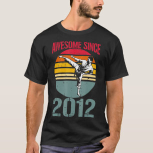 Karate Geweldige sinds 2012 11e verjaardag 11 jaar T-shirt