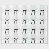 Karate Gi Black Belt Cadeaupapier (Vlak)