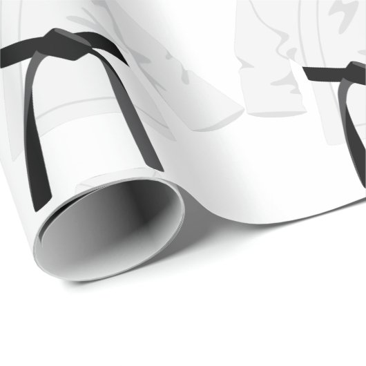 Karate Gi Black Belt Cadeaupapier (Rol Hoek)
