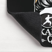 Karate Gigi Rommelige Knot Haar Grappige Karate Be Muismat (Hoek)