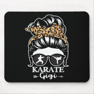 Karate Gigi Rommelige Knot Haar Grappige Karate Be Muismat