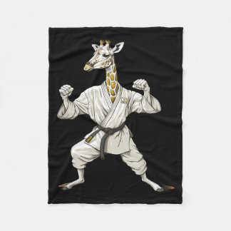 Karate Giraffe Motief Taekwondo Jiu-Jitsu Mma Fleece Deken