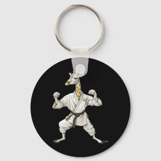 Karate-giraffe-motief Taekwondo Jiu-Jitsu MMA Sleutelhanger