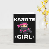 Karate Girl 6 Kaart (Gele Bloem)