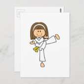 KARATE GIRL BRIEFKAART (Voorkant / Achterkant)