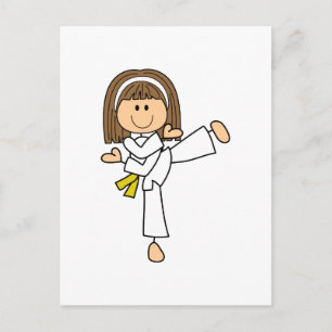 KARATE GIRL BRIEFKAART