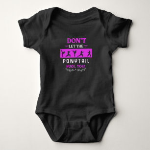 Karate Girl Funny Black Belt Taekwondo Fighting Romper