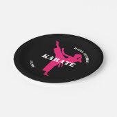 Karate Girl Happy Birthday met Bord op papier (Gekanteld)