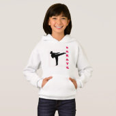 Karate Girl Hoodie (Voorkant volledig)