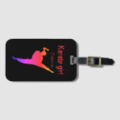 Karate Girl Japan Martial Art Bagagelabel (Voorkant (horizontaal))