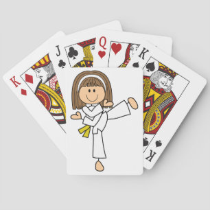 Karate Girl Pokerkaarten