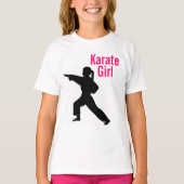 Karate Girl Ringer T Shirt (Voorkant)