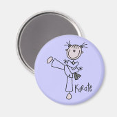 Karate Girl Tshirts en Gifts Magneet (Voorkant / Achterkant)