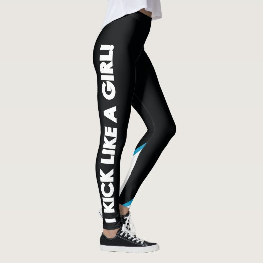 Karate Girls - Black Motto-Leggings Leggings (Rechts)