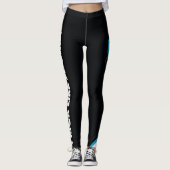 Karate Girls - Black Motto-Leggings Leggings (Voorkant)