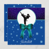 Karate Girls Glitter en Bow Snowflake (Voorkant / Achterkant)