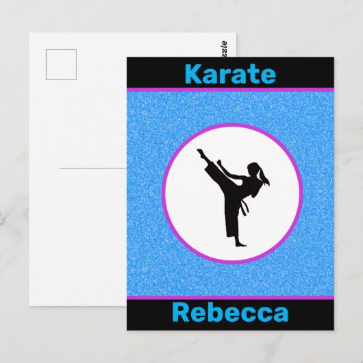 Karate Girls Sparkle Briefkaart (Voorkant / Achterkant)
