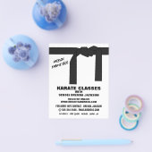 Karate gordel, Karate Class Adverteren Flyer (Enkel)