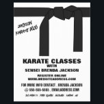 Karate gordel, Karate Class Adverteren Flyer<br><div class="desc">Karate Belt,  Karate Class Adverteren brochures door de Visitekaartje winkel.</div>